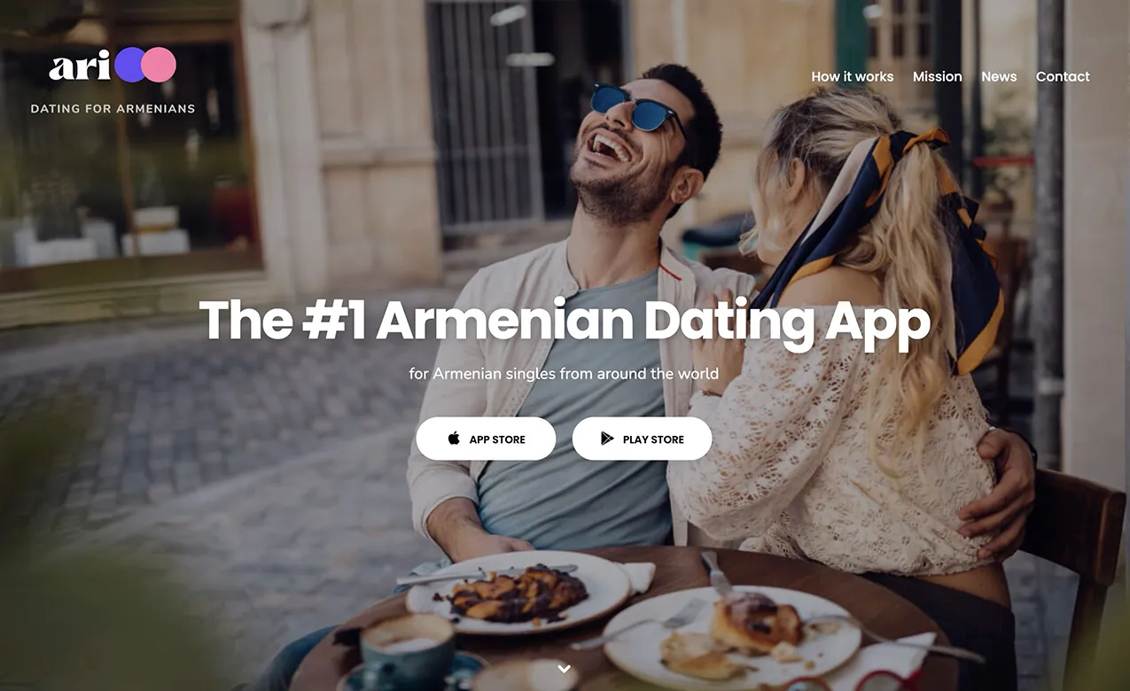 Ari GLOBAL CONNECTION website and app mockup